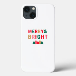 Green Red and Brown Bold Typography iPhone 13 Case