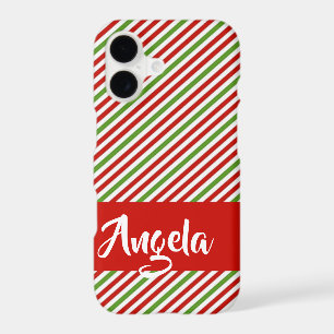 Green, red and white stripes