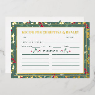 Green red berries seasonal recipe card v2