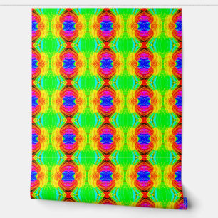 Green Red Blue Pattern Wallpaper