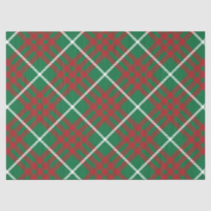 Green & Red Check Tissue Paper