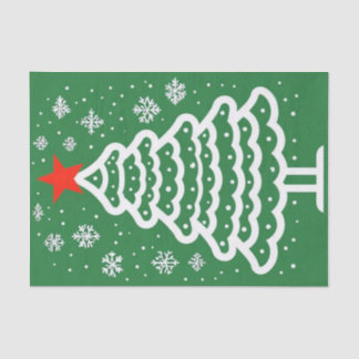 Green & Red Christmas Tissue Paper