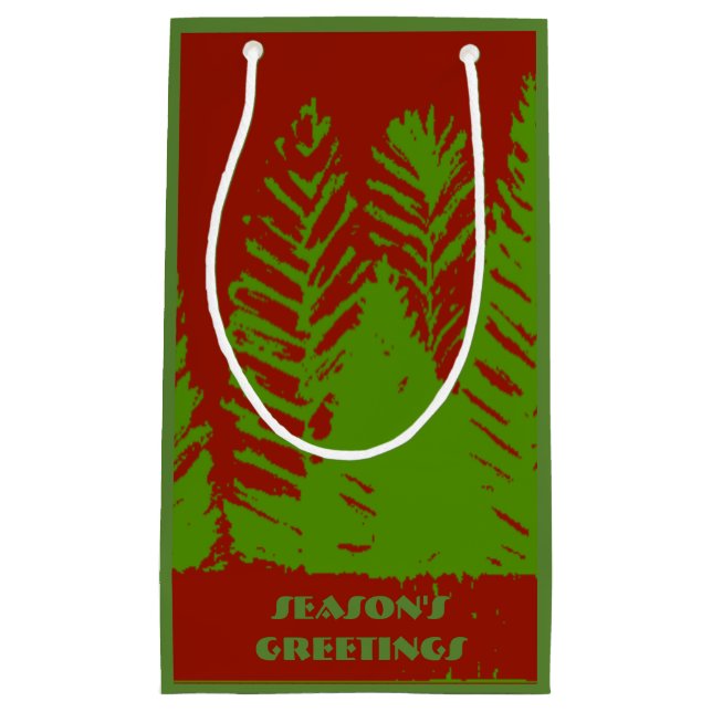 Green & Red Gift Bag (Front)
