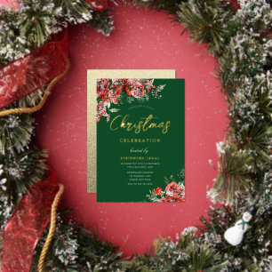 Green Red & Gold Corporate Christmas Party Gala