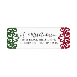 Green & Red Lace Elegant Fiesta Wedding
