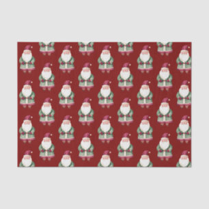 Green Red Merry Christmas Santa Tissue Paper