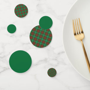 Green & Red Plaid Confetti