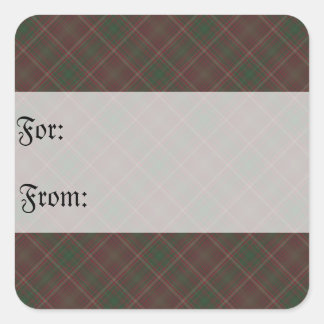 Green & Red Plaid Gift Tag