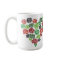 Green & Red Roses Floral Coffee Mug
