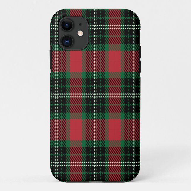 Green & Red Tartan   Case-Mate iPhone Case (Back)