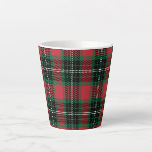  Green & Red Tartan    Latte Mug