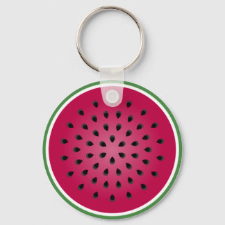 Green Red Watermelon Design Key Ring