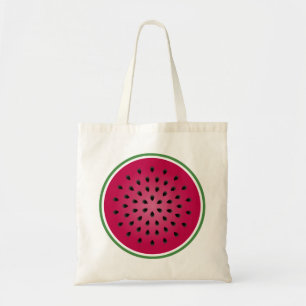 Green Red Watermelon Design Tote Bag