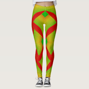 Green/Red Women's Leggings