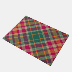 Green Red Yellow Scottish Tartan Plaid Doormat