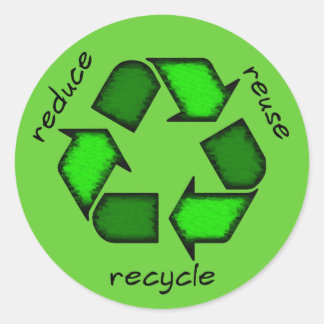 Reduce Reuse Recycle Stickers | Zazzle.co.uk