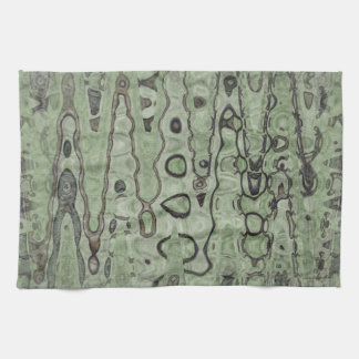 Green Reflections, Green Daze Tea Towel