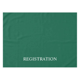 Green Registration Desk Tablecloth