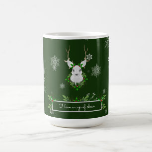 Green Reindeer Coffee Mug