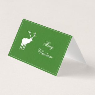Green Reindeer Elegant Holiday Card
