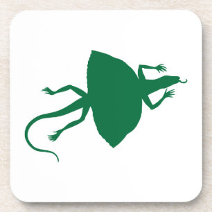 Green reptile coaster