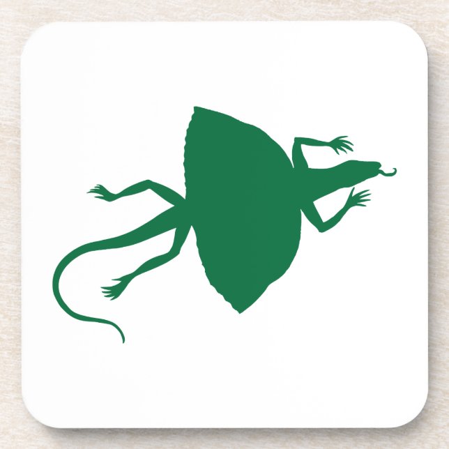 Green reptile coaster (Front)