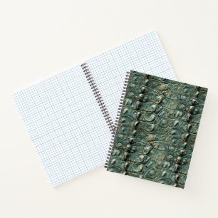 Green Reptile Skin Pattern Notebook