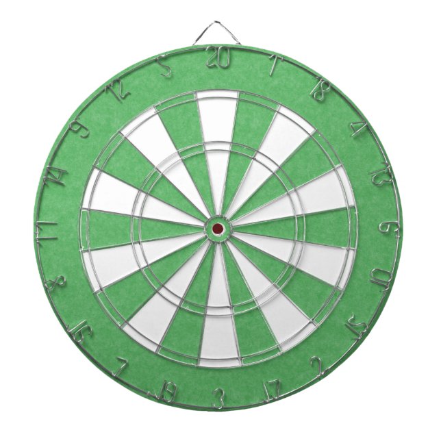 Green Retro Cardboard Colourful Texture Pattern Dartboard (Front)