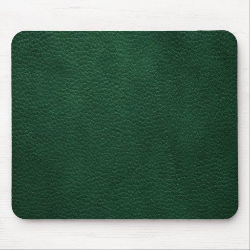 Image of Green Retro Custom Leather Mouse Mat
