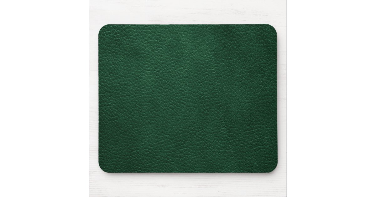 Green Retro Custom Leather Mouse Mat Zazzle