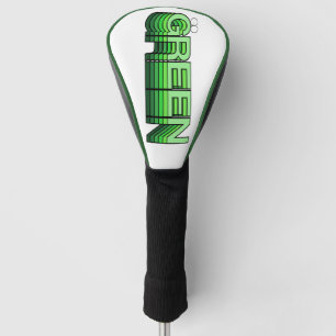 Green Retro Modern Reuse Recycle Eco Friendly Golf Head Cover