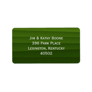 Green Return Address Large Label