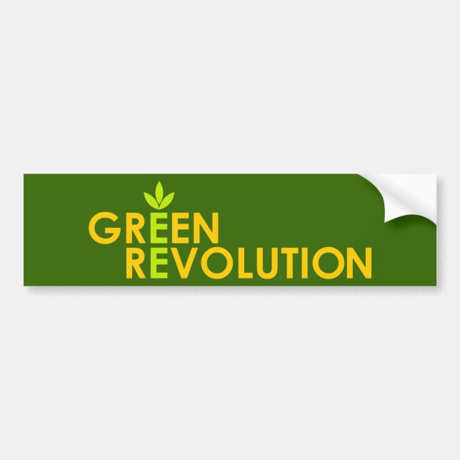 Green Revolution Bumper Sticker (Front)