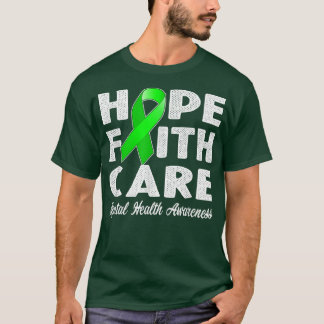 Green Ribbon For Mental Health1511 657  T-Shirt