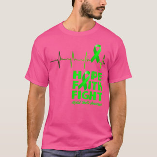 Green Ribbon For Mental Health 1512 T-Shirt
