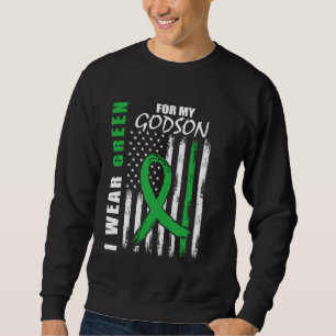 Green Ribbon Godson Kidney Disease Awareness Flag Sweatshirt