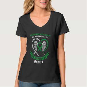 Green Ribbon In Memory of Daddy Kidney Disease Awa T-Shirt