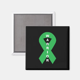 Green Ribbon Mental Health Awareness Warrior Magnet