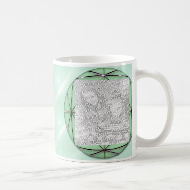 Green Ribbon Mug Template (Right)
