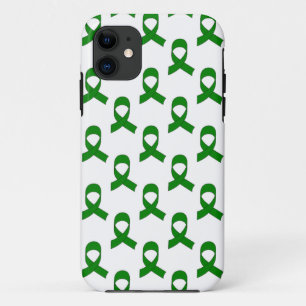 Green Ribbon Pattern iPhone 11 Case