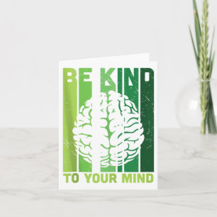 Green Ribbon Warrior & Supporters - Mental Hea Card