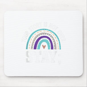 Green Ribbon Warrior & Supporters - Mental Hea Mouse Mat