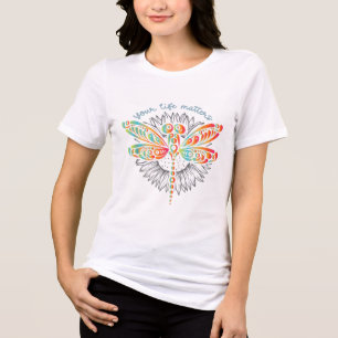 Green Ribbon Warrior &amp; Supporters - Mental Hea Tri-Blend Shirt