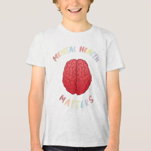 Green Ribbon Warrior & Supporters - Mental Hea Tri-Blend Shirt