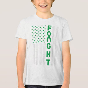 Green Ribbon Warrior & Supporters - Mental Hea Tri-Blend Shirt