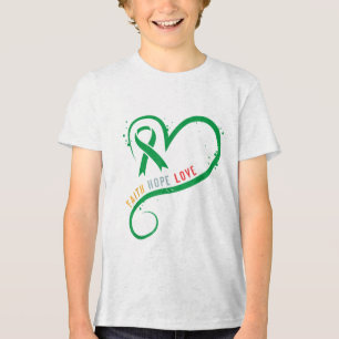 Green Ribbon Warrior & Supporters - Mental Hea Tri-Blend Shirt