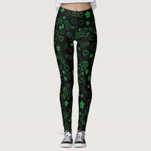 Green Ribbons Multi...C Diff Leggings