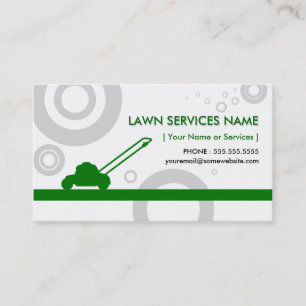 green rings mowing business card