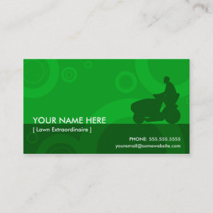 green rings mowing business card