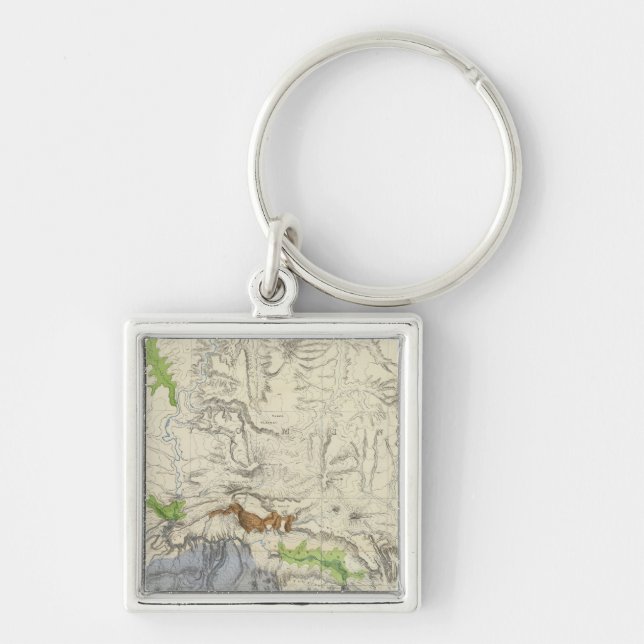 Green River from the Union Pacific Rail Road Map Key Ring (Front)